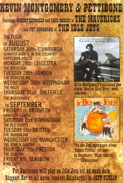 Kevin
                                          Montgomery and the
                                          Roadtrippers UK tour poster,
                                          2000