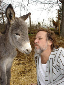 Robert Reynolds and
                        donkey, 2008
